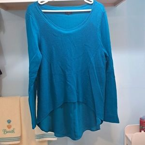 Worthington Turquoise color sweater. Very pretty & unique. Pit to pit is 22 in.